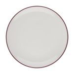 Porser Modest Maroon Düz Tabak 17 cm