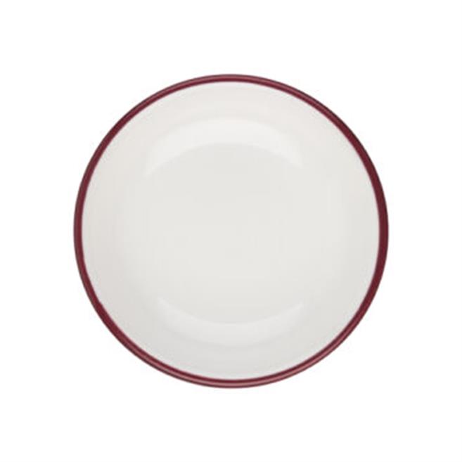 Porser Modest Maroon Lona Çukur Tabak 15 cm