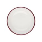 Porser Modest Maroon Lona Çukur Tabak 15 cm