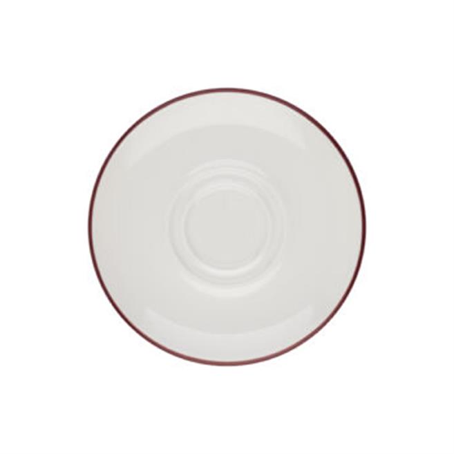 Porser Modest Maroon Lona Fincan Tabağı 16 cm