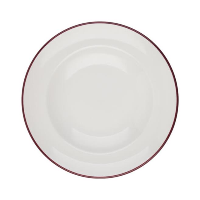 Porser Modest Maroon Miro Çukur Tabak 25 cm