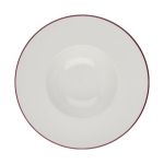 Porser Modest Maroon Miro Çukur Tabak 29 cm