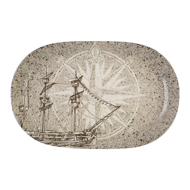 Porser Piri Oval Kayık Tabak 28 cm