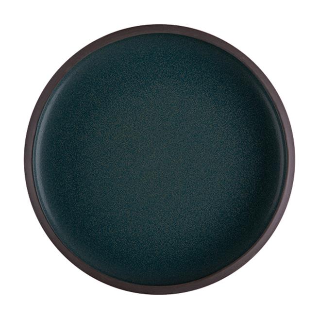 Porser Roots Teal Celesta Düz Tabak 22 cm