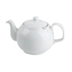 Porselen Beyaz Kapaklı Demlik 975Cc   