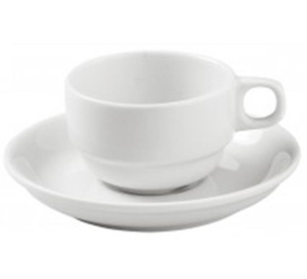 Porselen Bella Beyaz Tabaklı Kahve Finca