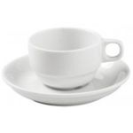 Porselen Bella Beyaz Tabaklı Kahve Finca