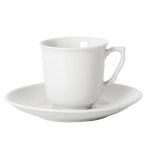 Porselen Beyaz Tabaklı Kahve Fincanı 77C