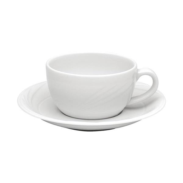 Porselen Halley Beyaz Tabaklı Çay Fincan