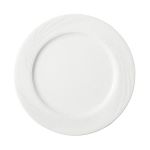 Porselen Halley Beyaz Düz Tabak 14Cm  