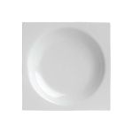 Porselen Zen Beyaz Çukur Tabak 21X21Cm 