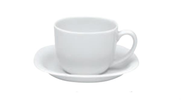 Porselen Paloma Beyaz Tabaklı Çay Fincan