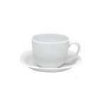 Porselen Paloma Beyaz Tabaklı Çay Fincan