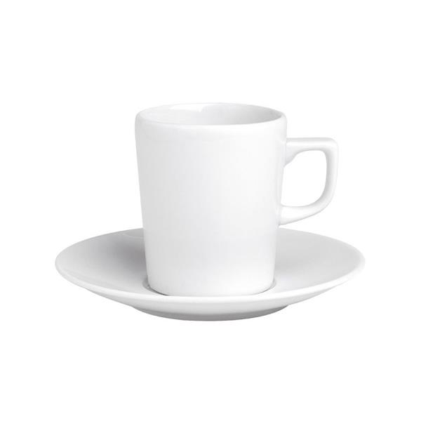 Porselen Soley Beyaz Tabaklı Çay Fincanı