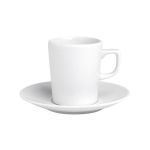 Porselen Soley Beyaz Tabaklı Çay Fincanı