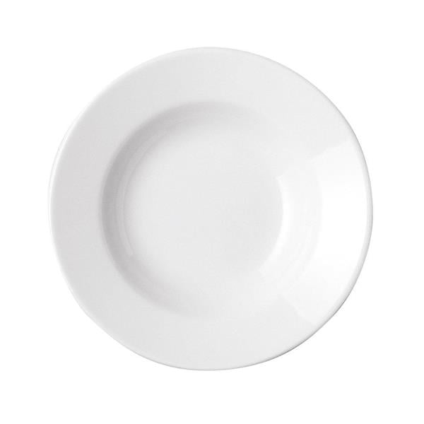 Porselen Bella Beyaz Çukur Tabak 19Cm  