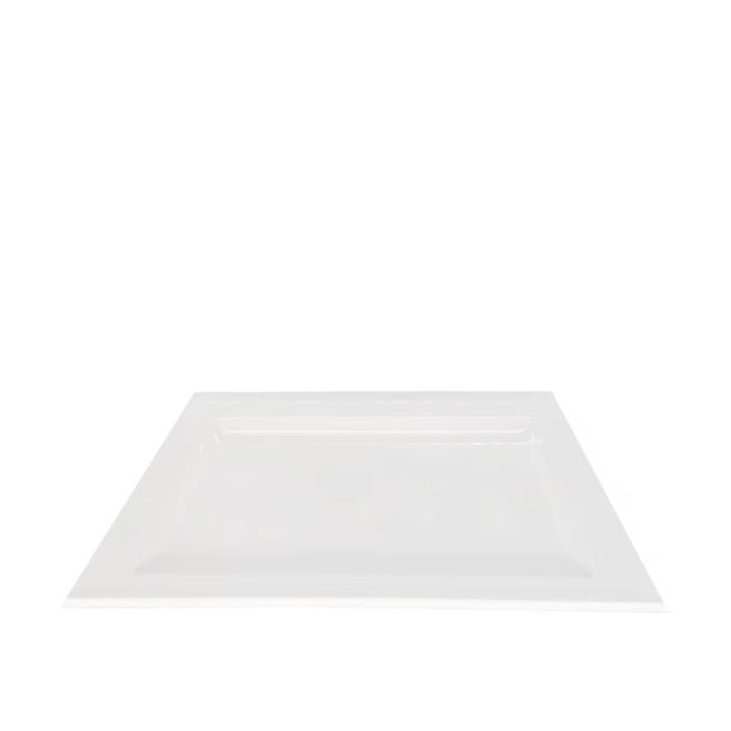 Beyaz Melamin A.Büfe Kare Tabak 37,3 Cm(Hp2613)