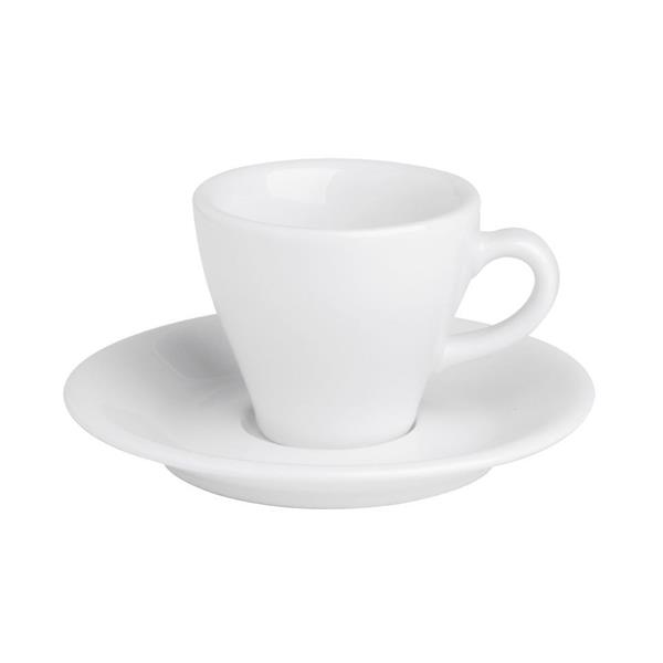 Porselen Bella Beyaz Tabaklı Kahve Finca