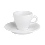 Porselen Bella Beyaz Tabaklı Kahve Finca