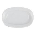 Porselen Focus Beyaz Kayık Tabak 17Cm  