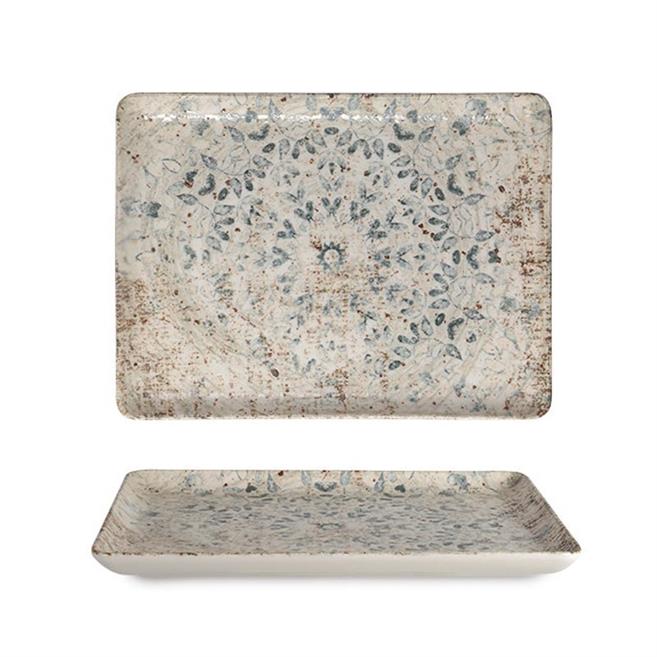 Flora Dikdörtgen Servis Tabağı 30 cm