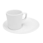 Porselen Soley Beyaz Tabaklı Çay Fincanı