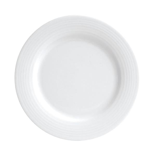 Porselen Focus Beyaz Düz Tabak 17Cm   