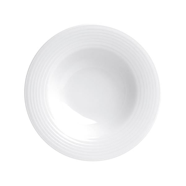 Porselen Focus Beyaz Çukur Tabak 25Cm  