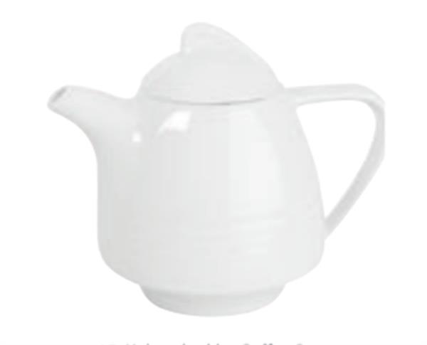 Porselen Focus Beyaz Kapaklı Kahvedanlık