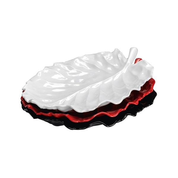 Yaprak Model Melamin Teşhir Tabak / Büyük