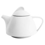 Porselen Collet Beyaz Kapaklı Demlik 700