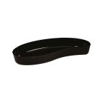 Polikarbonat Teşhir Tabak Siyah