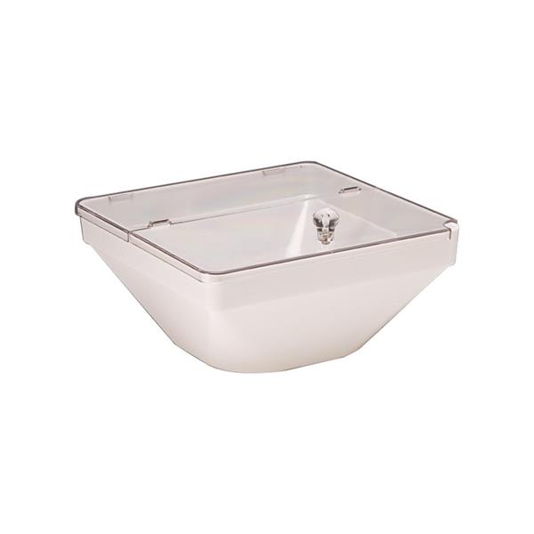 Polikarbonat Kapaklı Kase Beyaz