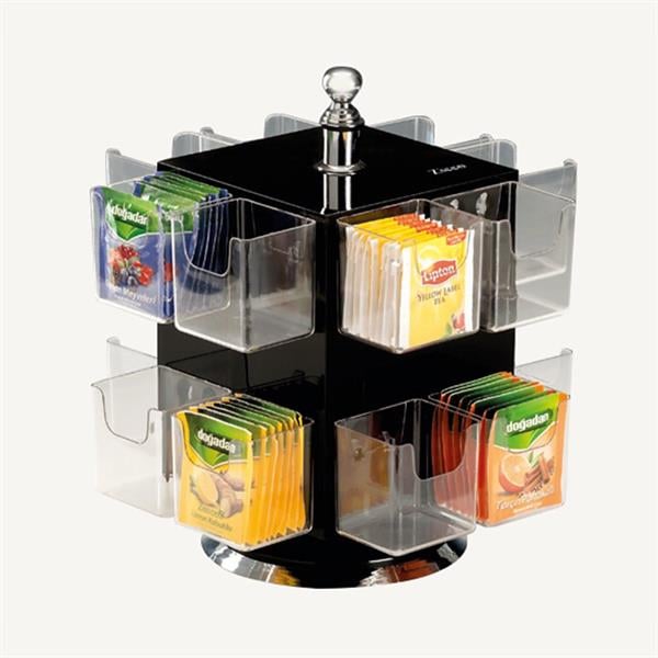 Döner Akrilik Poşet Çay Standı 16'lı