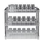 Polikarbonat Tepsili Bardak Standı