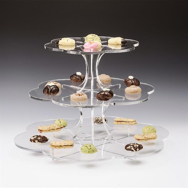 3 Katlı Papatya Model Akrilik Teşhir Standı