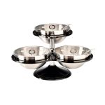 3'lü Çelik Kaseli Kapaklı Teşhir Standı