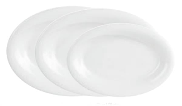 Porselen Troy Beyaz Kayık Tabak 17Cm  