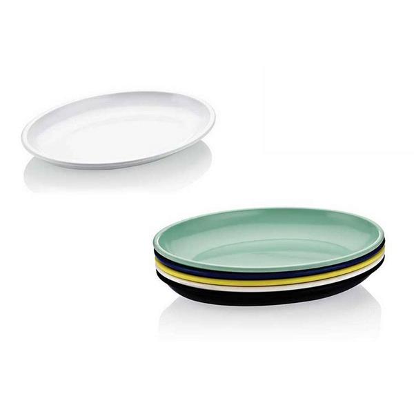 Renkli Melamin Oval Tabak