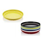 Renkli Melamin Yuvarlak Tabak