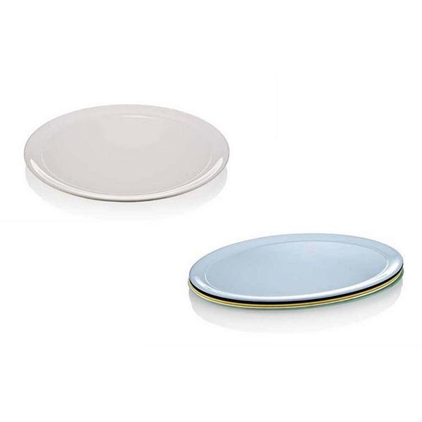 Renkli Melamin Yuvarlak Tepsi