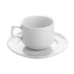 Porselen Maria Beyaz Tabaklı Kahve Finca