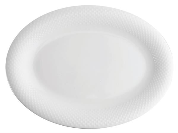 Porselen Collet Beyaz Desen1 Kayık Tabak