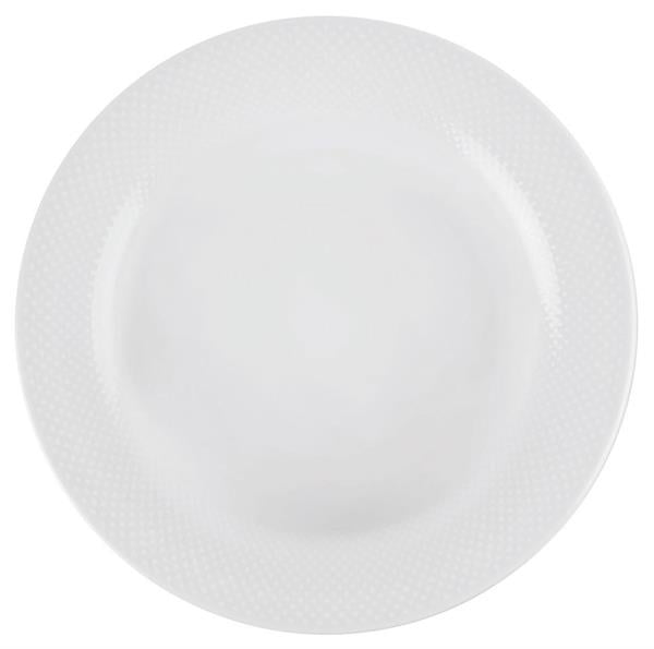 Porselen Collet Beyaz Desen1 Çukur Tabak