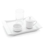 Porselen Milano Kahve Tepsisi 23x17 cm