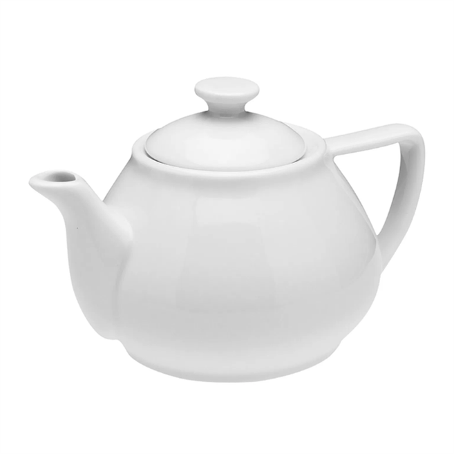 Porselen Dove Beyaz Kapaklı Demlik 370Cc