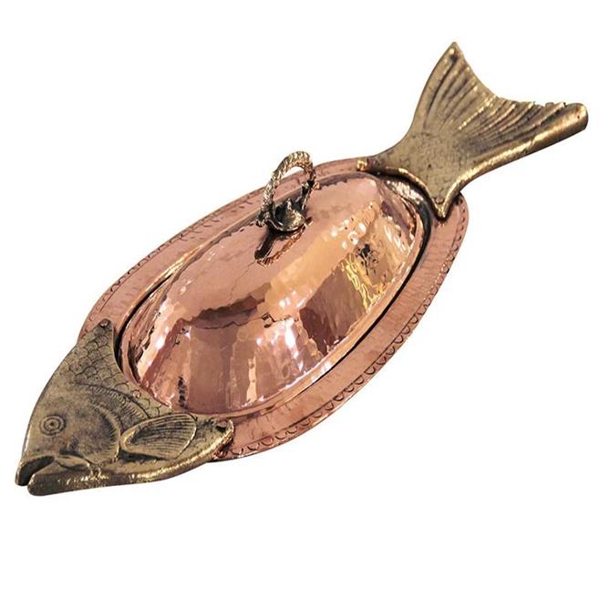 Bakır Balık Kayık 41 cm