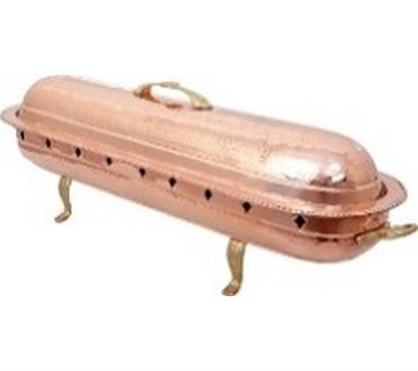 Bakır Kebap Kayığı Kömür Reşolu 80 cm