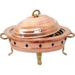 Bakır Kömür Reşolu Kapaklı Kayık Sahan 30 cm