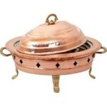 Bakır Kömür Reşolu Kapaklı Kayık Sahan 40 cm